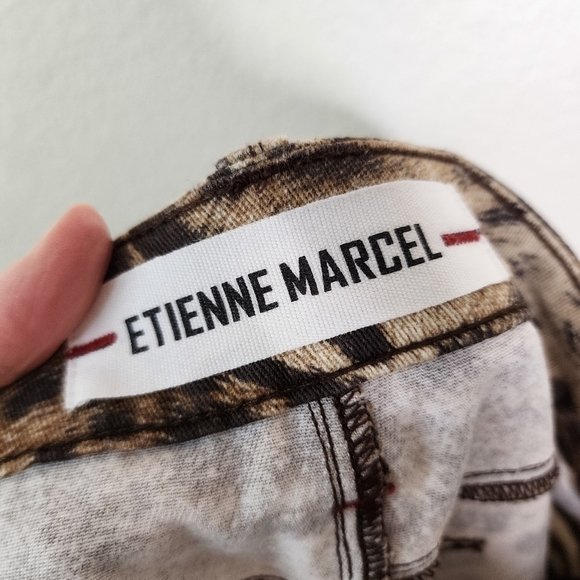 Etienne Marcel Cheetah Print Skinny Jeans 27 - Picture 4 of 7